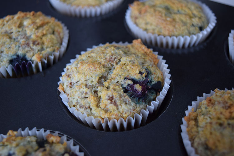 Muffins bleuets et citron